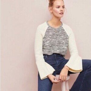 ANTHROPOLOGIE | Dolan Raglan Bell Sleeve Sweater Sz XS